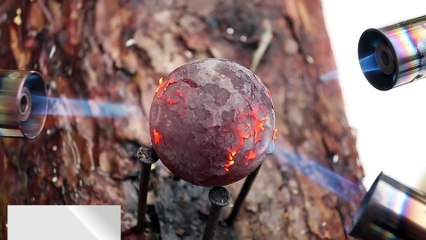 Glowing 1000 Degree Metal Ball Vs 1000 Cigarettess