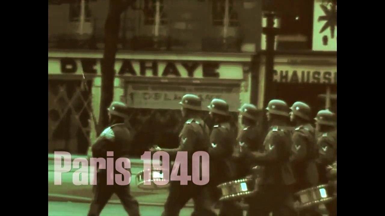 Оккупированный  Париж. 1940-й год. Немецкая кинохроника