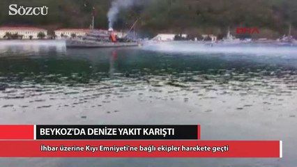 Beykoz'da denize yakıt karıştı