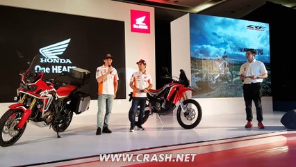 Marc Marquez & Dani Pedrosa talk Honda Africa Twin & CRF250 | Crash.net
