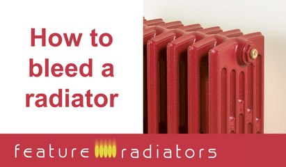 How to bleed a radiator