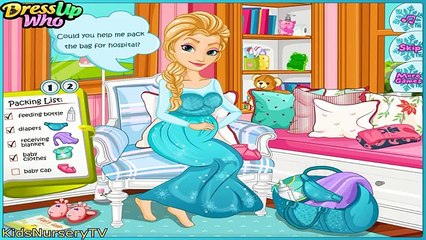 Download Video: Pregnant Elsa, Pregnant Cinderella & Pregnant Ariel Gives Birth - Baby Games Compilation Play