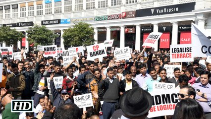Connaught Place shuts down over new traffic plan