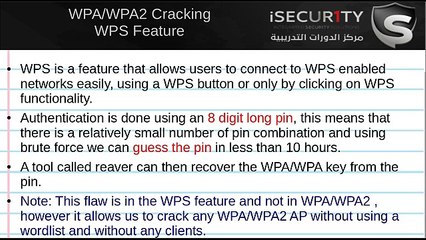 WPA Cracking - Exploiting the WPS Feature