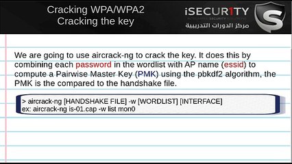 WPA Cracking - Cracking the Key using a Wordlist Attack