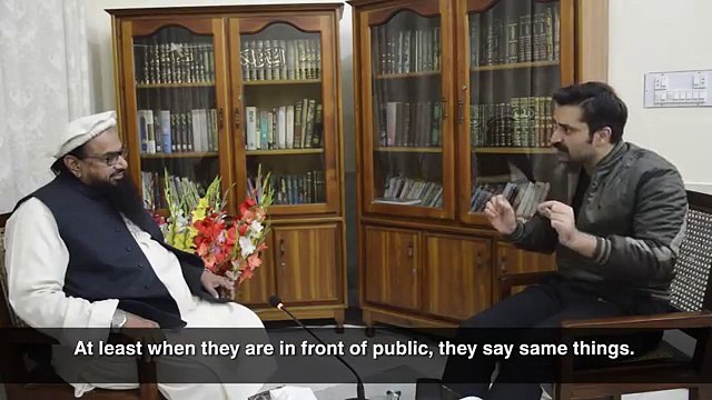 Is Hafiz Saeed a terrorist Hamza Ali Abbasi in conversation with Hafiz Saeed