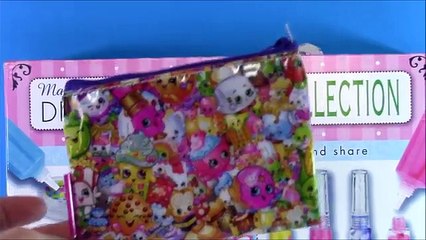 DIY Designer Lip Gloss! Mix Make & Design Your Own Glitter lip Balm! Shopkins Nail Kit! FUN
