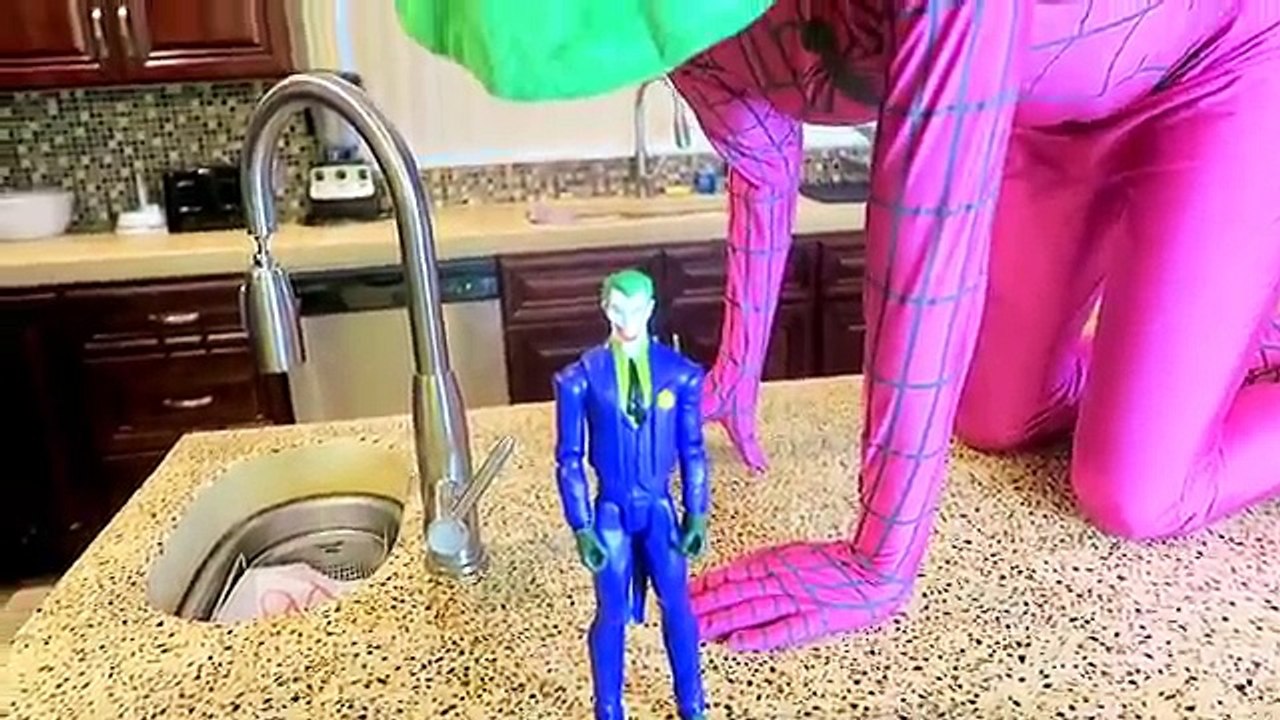 Pink Spidergirl Becomes A CAT! - Spiderman vs Joker vs Pink Spidergirl - Fun Superheroes