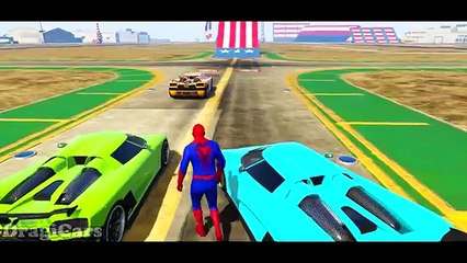 Spiderman Nursery Rhymes! Epic Race Party Superhero Kids Video! Spider-Man Children Songs