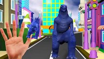 Godzilla Finger Family Rhymes | ABC Song | SuperHeroes Subway Surfers Thomas Train Finger Family 3D