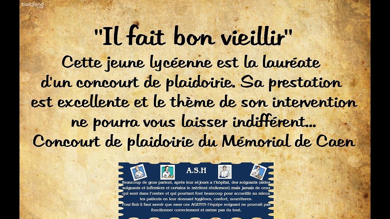 il fait bon vieillir