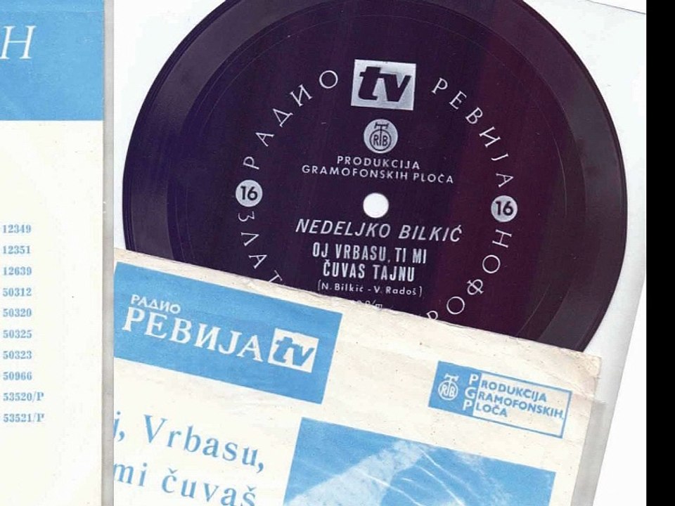 NEDELJKO BILKIĆ Oj Vrbasu ti mi čuvaš tajnu flexi disk