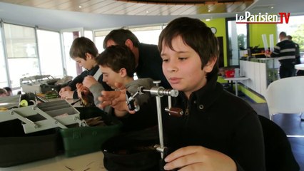 Le Vésinet : des enfants s'initient à la pêche à la mouche