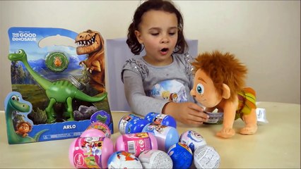 Dinosaur EGG SURPRISE OPENING The Good Dinosaur movie Disney Toys Surprise Eggs for Kids