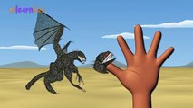 Dinosaurs Cartoons Animation Singing Finger Family Nursery Rhymes for Preschool Childrens Song