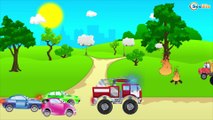The Fire Truck Adventures in the City of Cars. Emergency Vehicles Cartoon for children Episode 29