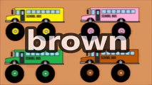 Colors for Children to Learn with Monster Truck School Buses - Colours for Kids to Learn