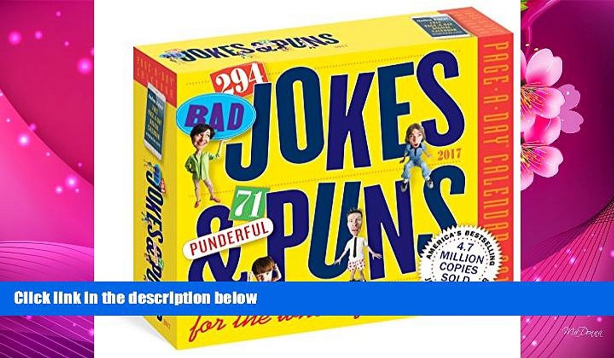 Audiobook  294 Bad Jokes   71 Punderful Puns Page-A-Day Calendar 2017 Workman Publishing Full Book