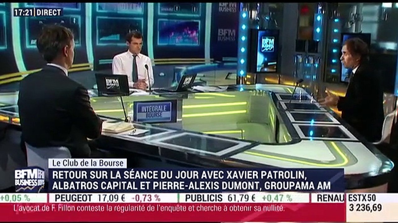 Le Club de la Bourse: Xavier Patrolin, Pierre-Alexis Dumont et Alexandre Baradez - 07/02