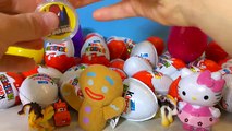50 Kinder Surprise Eggs 7 Surprise Eggs Unboxing Spider-Man MLP Disney Princess Cars Thomas Friends