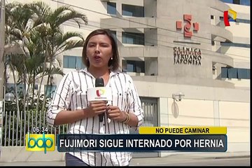 Alberto Fujimori fue internado en clínica por una hernia en la columna