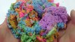 DIY How To Make Rainbow Colors Kinetic Sand Cake Learn Colors Slime Caly Syringe
