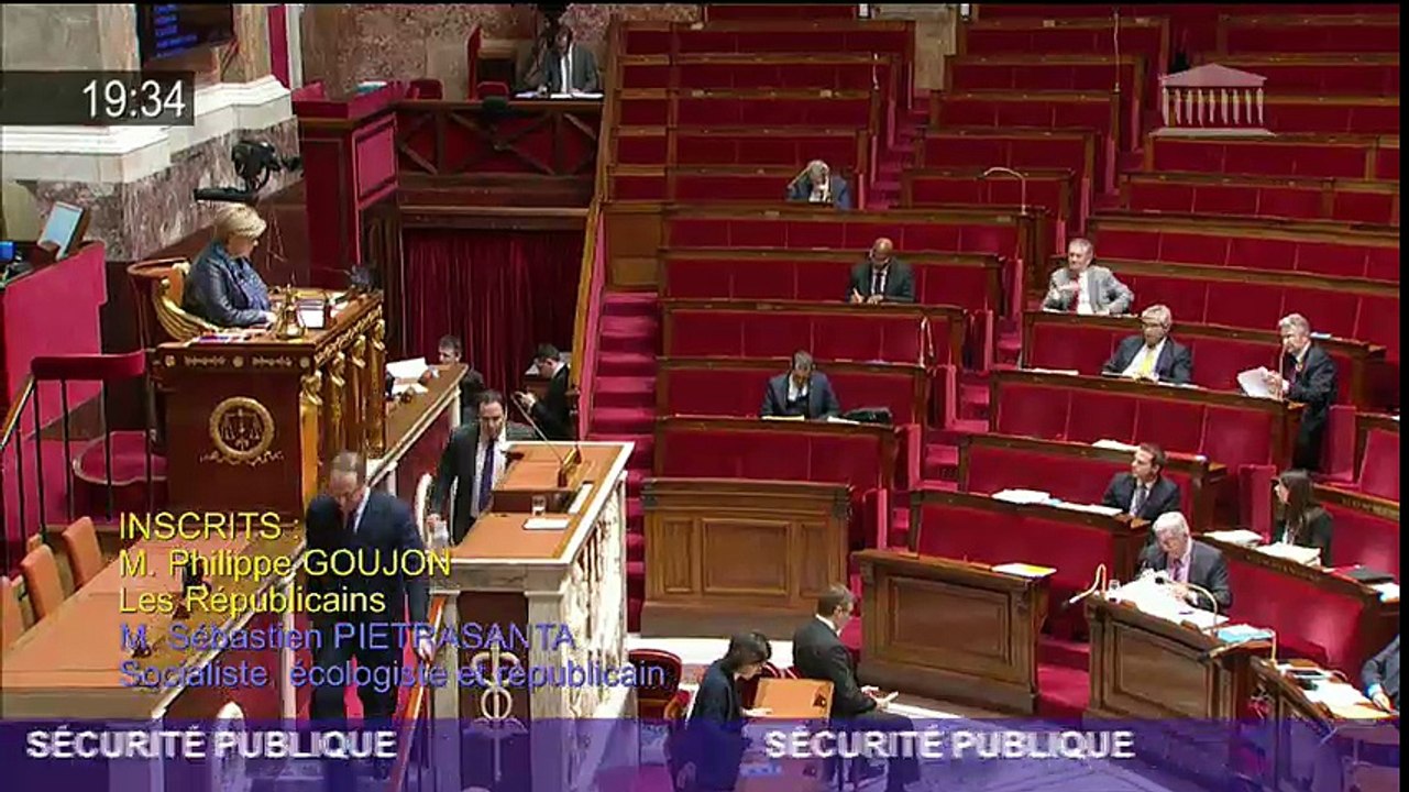 Intervention de Sébastien PIETRASANTA sur la sécurité publique
