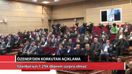 'İstanbul için 7,2'lik deprem sürpriz olmaz'