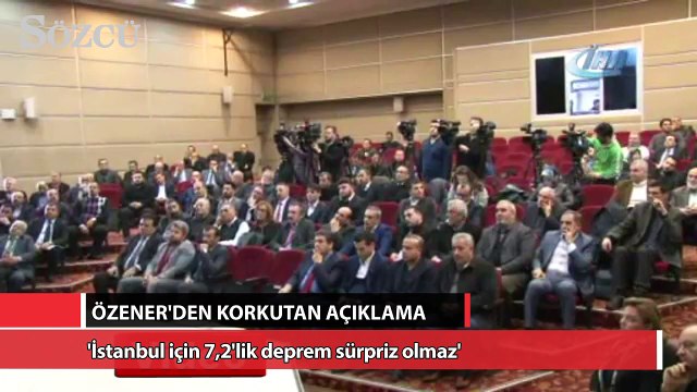 'İstanbul için 7,2'lik deprem sürpriz olmaz'