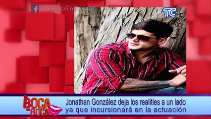 Jonathan González deja los realities a un lado ya que incursionará en la actuación