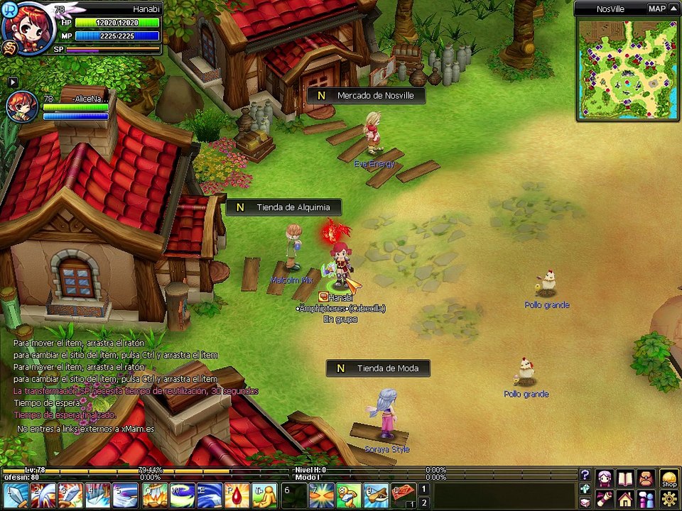 Bug con poción de peinado