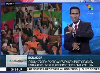 Colombia: exige ciudadanía participación en diálogos gobierno-ELN