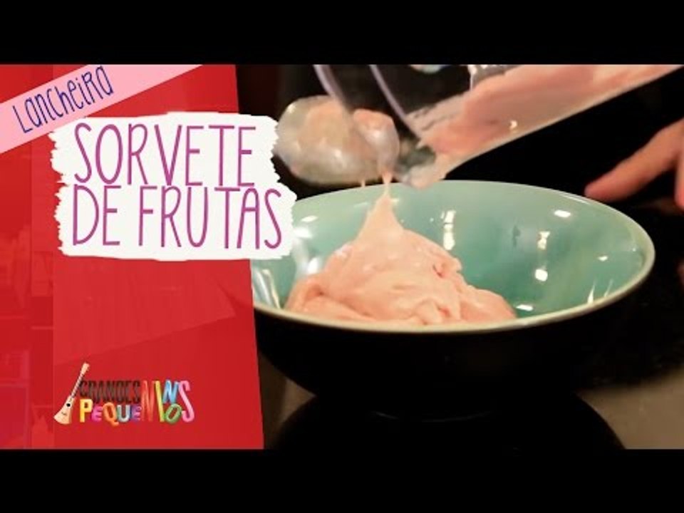 O que vai na lancheira - Sorvete de Banana com Morango
