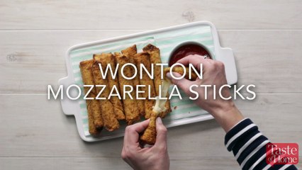 Wonton Mozzarella Sticks