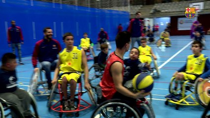 El Barça Lassa reparteix il·lusió a diferents centres hospitalaris