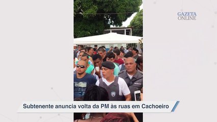 Subtenente anuncia volta da PM às ruas em Cachoeiro