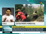 Chile: mantienen estado de catástrofe en zonas afectadas por incendios
