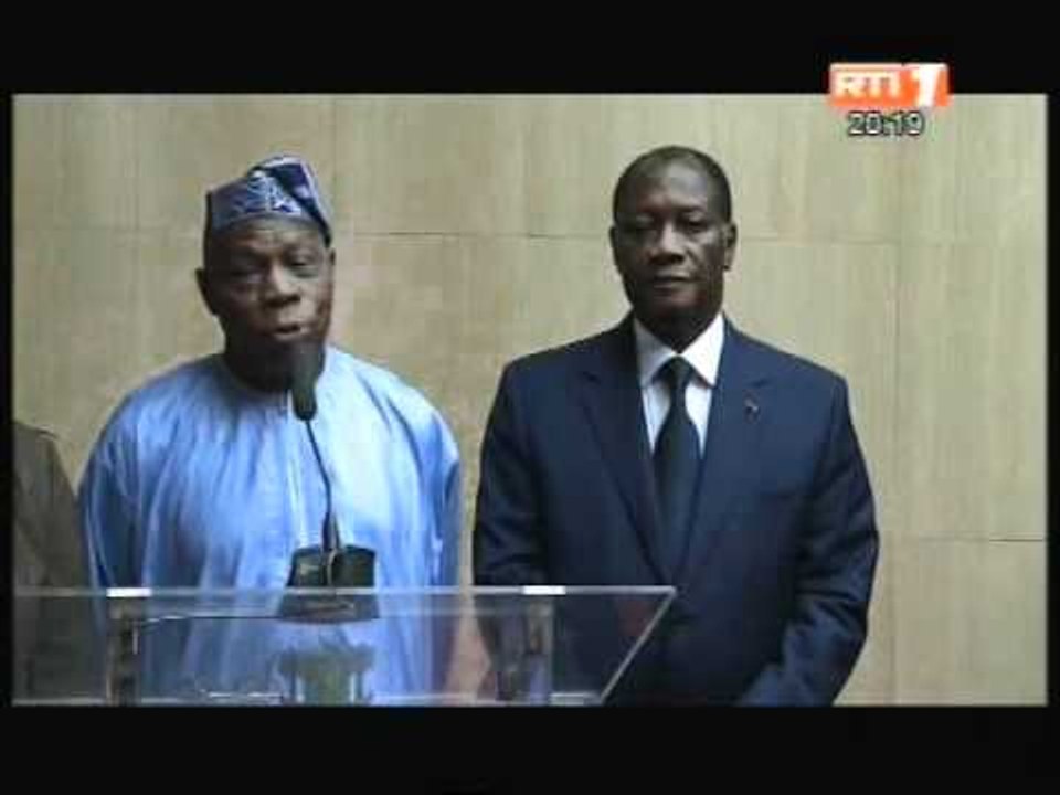 L'ex-président nigérian Olusegun Obasanjo s'est entretenu avec le président Alassane Ouattara