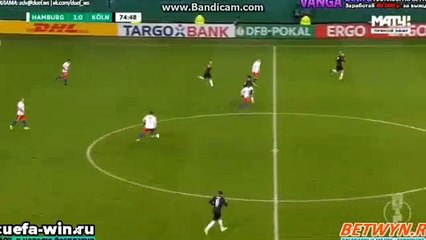 Hamburger SV 2 - 0 1. FC Köln 07-02-2017