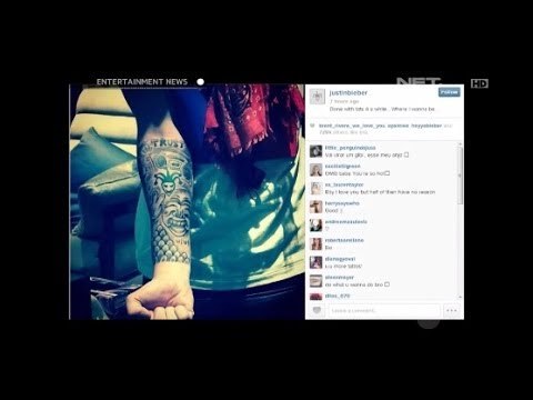 Justin Bieber kembali membuat Tato baru