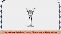 Snowflake Wishes Peace Champagne Flute Glass 9d2145c0