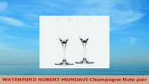 WATERFORD ROBERT MONDAVI Champagne flute pair 629c8ac0