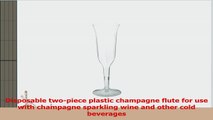 WNA CCC5120 Classic Crystal Plastic Champagne Flutes 5 oz Clear Fluted Case of 120 934c68db