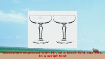 Cathys Concepts Mr  Mrs Champagne Coupe Toasting Flutes 722626a0