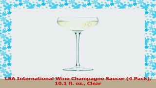 LSA International Wine Champagne Saucer 4 Pack 101 fl oz Clear c414b2bd