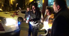 Hem Alkollü Hem de Ehliyetsiz Sürücü, Polis Otosuna Çarptı