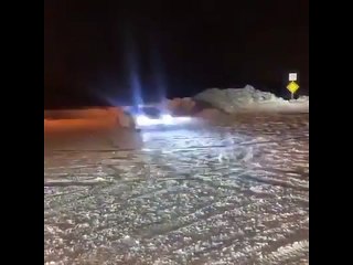Huracan Playing On Snow