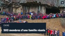 Chine : 500 membres d'une famille réunis pour une photo