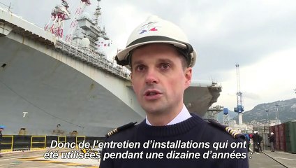 Le porte-avions Charles de Gaulle à Toulon pour y être rénové