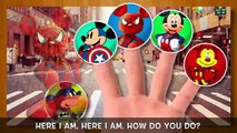 Batman Mickey Mouse and Friends Drawing Daddy Finger Family Song!